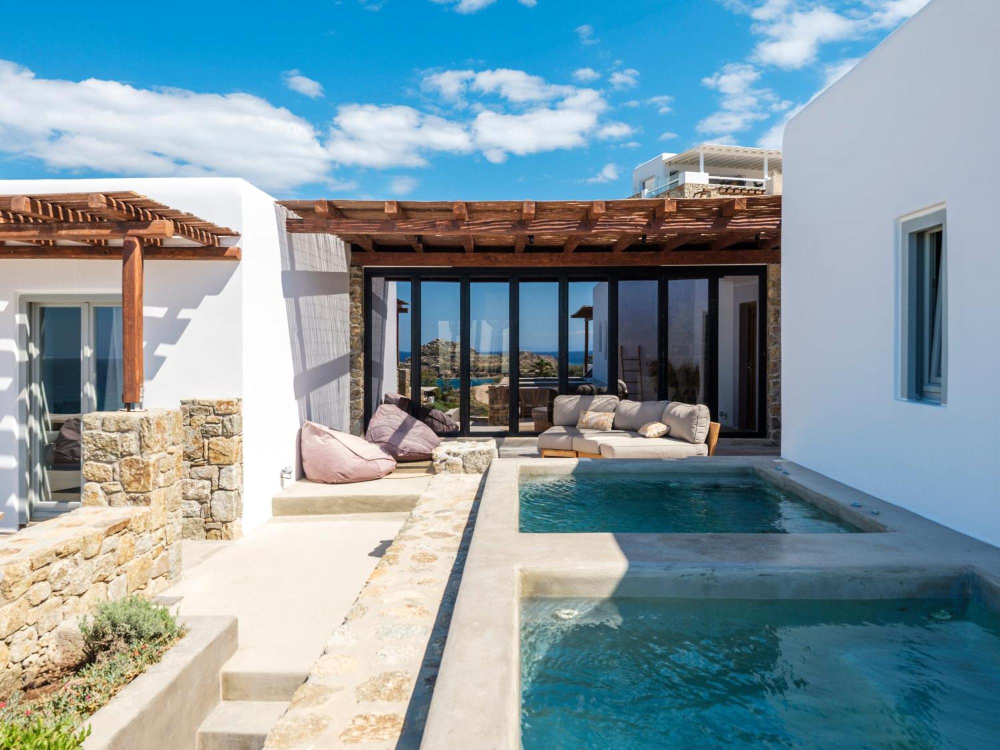 Trinity Mykonos - Beachfront Villa Platys Gialos  Екстериор снимка